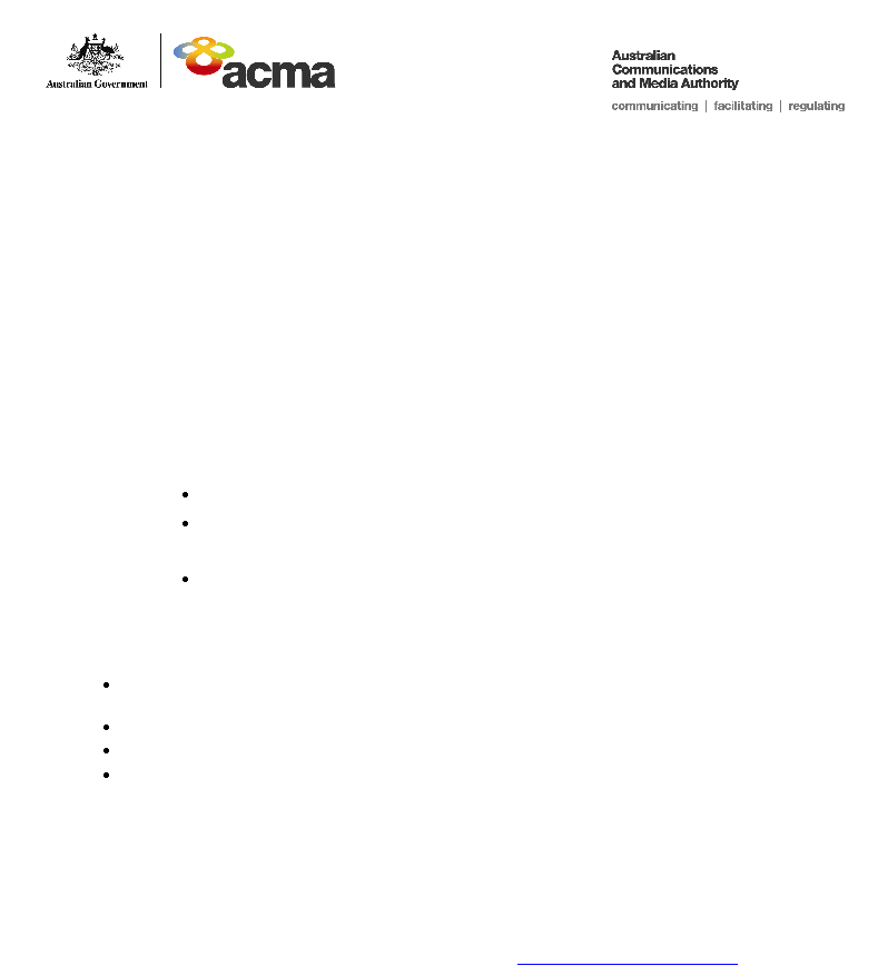 Media Advisory Public Hearing In Townsville ACMA's Reconnecting The Customer Inquiry